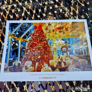 Vintage HOLIDAY AT THE TAVERN ON THE GREEN postcard
